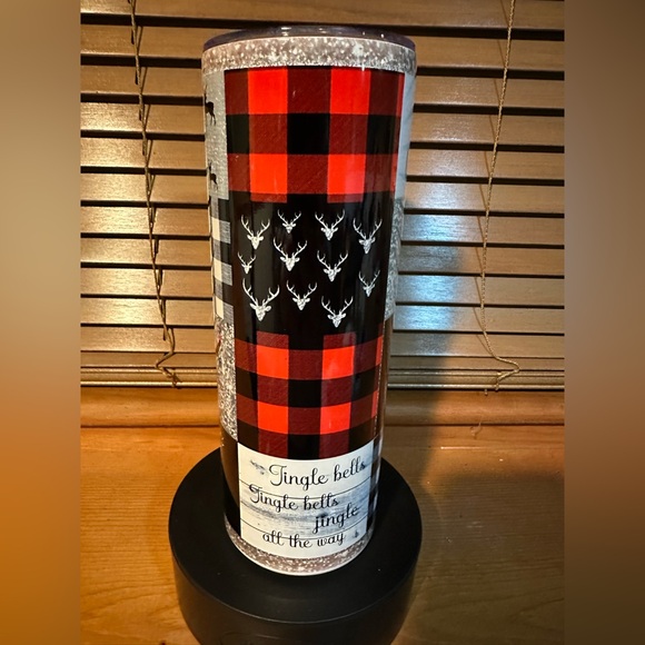 Buffalo Plaid Christmas Tumbler - Picture 2 of 4